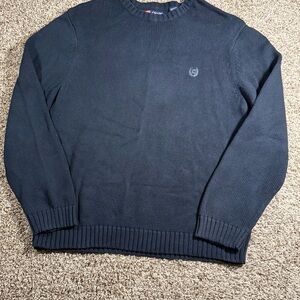 Chaps Black Crewneck Sweater